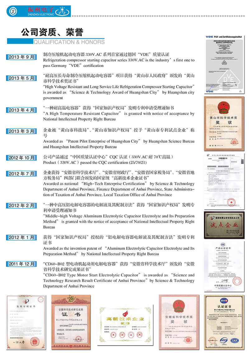 公司資質(zhì)、榮譽(yù)